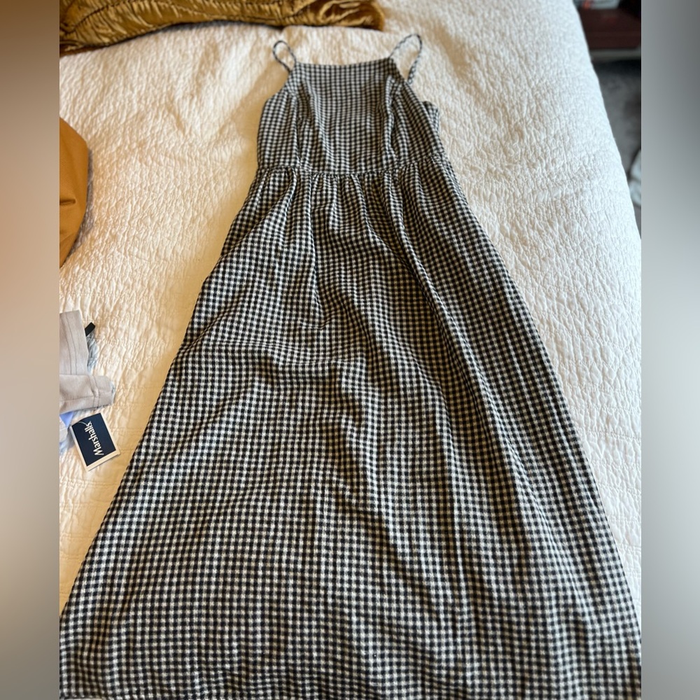 Gingham Midi Dress